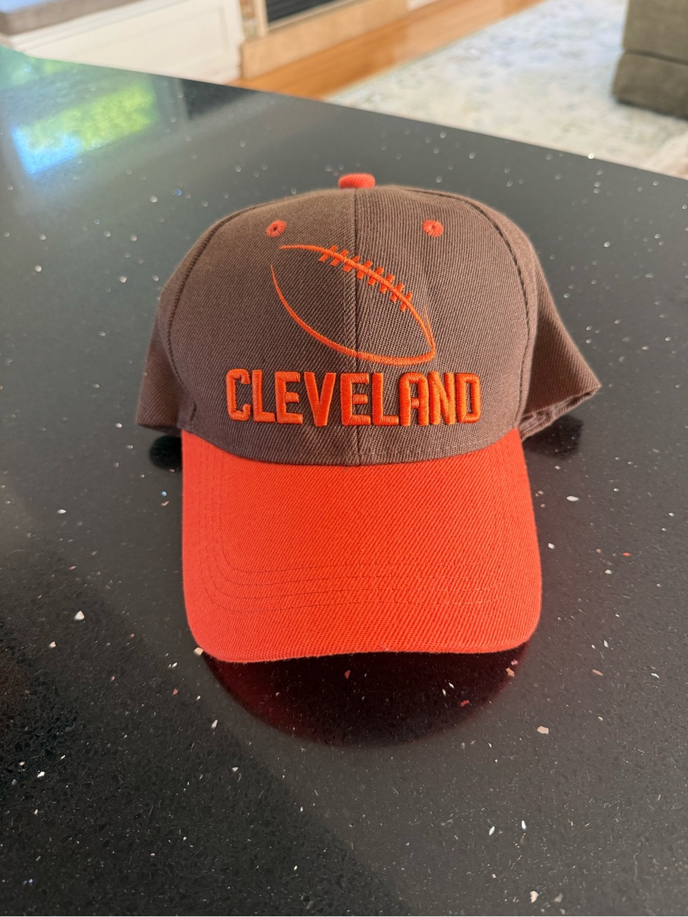 Cleveland Football Brown and Orange Hat - Picture 2 of 4